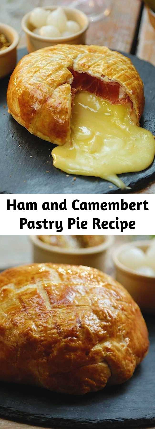 Ham and Camembert Pastry Pie Recipe - This ham and pastry pie is the perfect cheesy dish for any cheese lover!