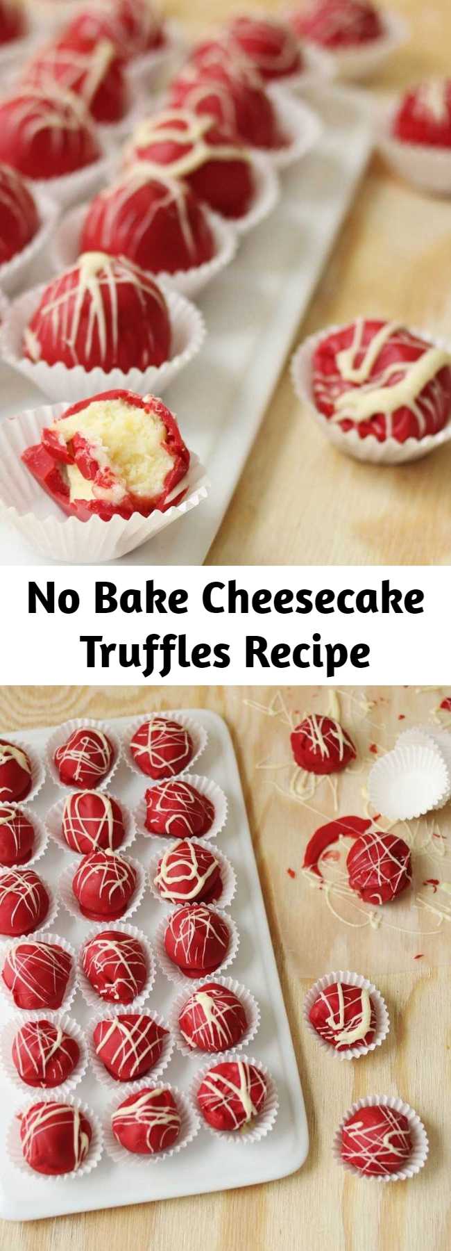 No Bake Cheesecake Truffles Recipe - These cheesecake truffles are a little bit magic. There’s no baking involved. Actually, there’s really no “cooking” to speak of. This isn’t really even a recipe, more assembly instructions. And the lesson I draw from this is that sometimes magic = convenience.