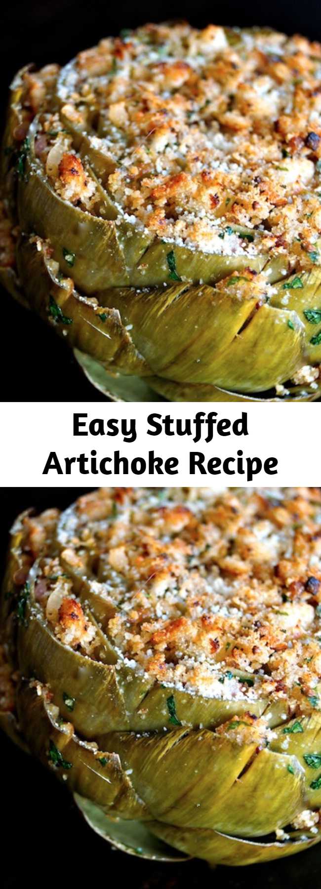Easy Stuffed Artichoke Recipe - This Ultimate Stuffed Artichoke Recipe is packed with incredible, aromatic flavors and is out of this world. Serve it for a scrumptious vegetarian first or main course. And it's great for sharing too!