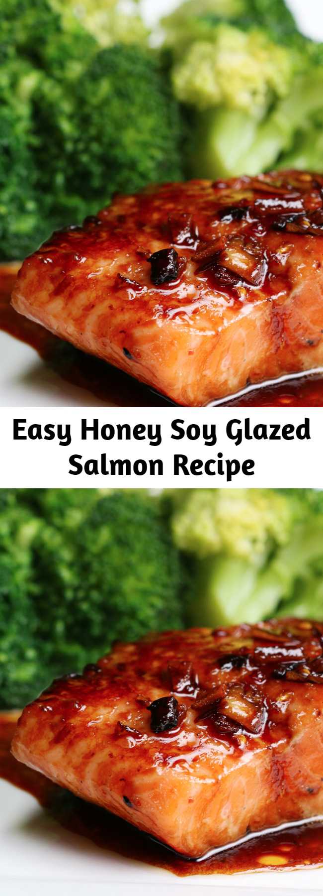 Easy Honey Soy Glazed Salmon Recipe - Honey Soy Glazed Salmon Recipe - Two words: honey salmon! Sure, it takes a tiny bit of prep work, but once you marinate your salmon, you won’t be able to go back.