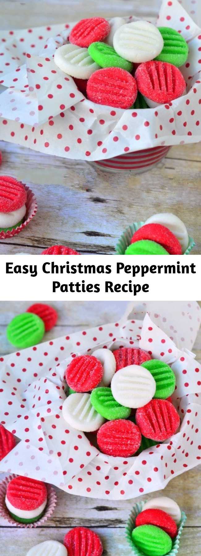 Easy Christmas Peppermint Patties Recipe - You're going to love this Easy Christmas Peppermint Patties recipe! Super easy to make, fantastically festive, and always a hit with kids and adults alike. These holiday treats are the perfect addition to cookie trays and make an excellent gift!