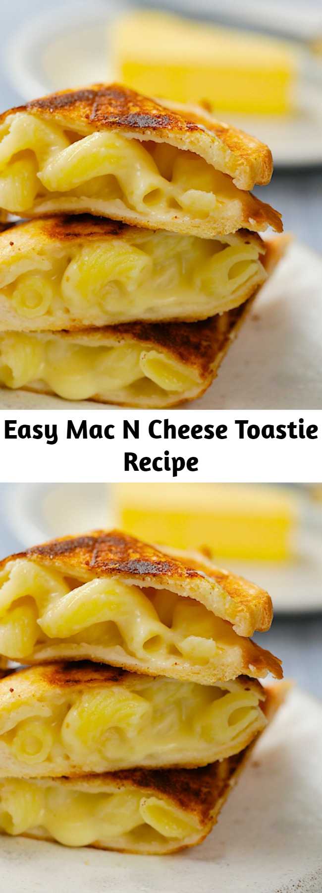 Easy Mac N Cheese Toastie Recipe - What's a better match than a mac n cheese toastie? Was there ever a better match?