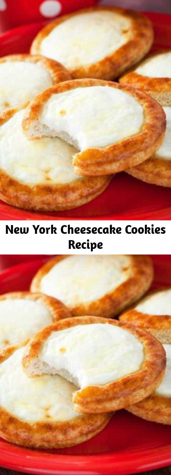 New York Cheesecake Cookies Recipe - It's like Christmas came early! If you had asked me what could make a cheesecake I would have smiled dreamily and said "Nothing." But then, cheesecake cookies happened.