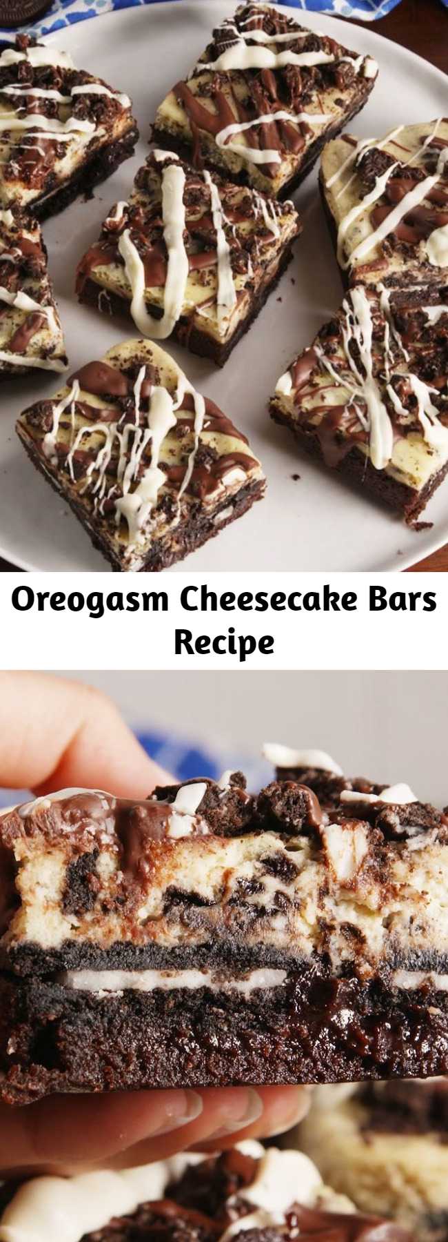 Oreogasm Cheesecake Bars Recipe