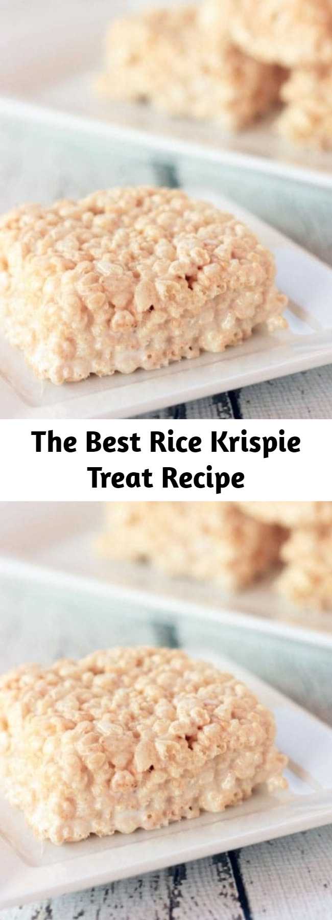 The Best Rice Krispie Treat Recipe - Hands down THE BEST Rice Krispie Treats EVER! These treats are not your back-of-the-box, plain ole’ treats. These ooey gooey treats are perfection that you can’t resist!