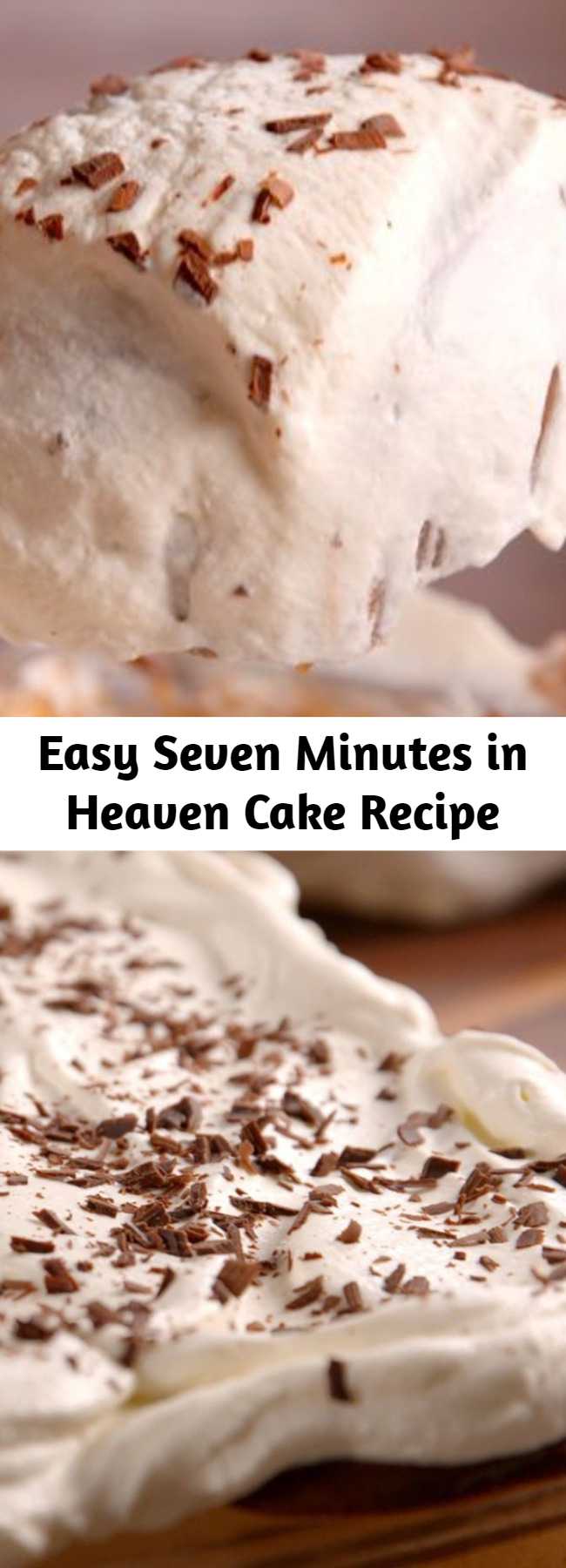 Easy Seven Minutes in Heaven Cake Recipe - Check out this seriously decadent recipe for seven minutes in heaven angel food cake.