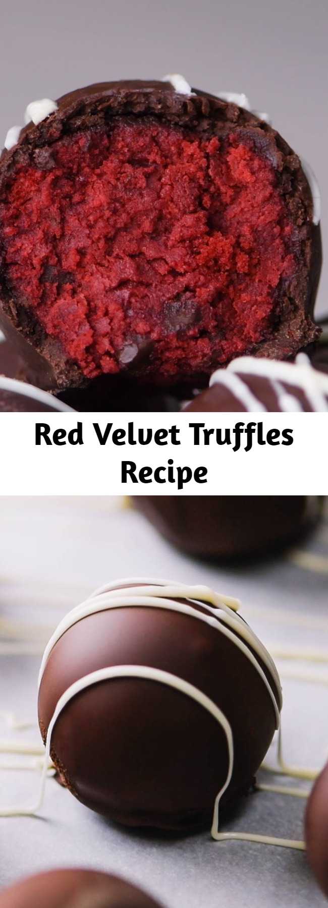 Red Velvet Truffles Recipe - This perfect delicious treat will keep your mouth watering! #desserts #chocolates #truffles