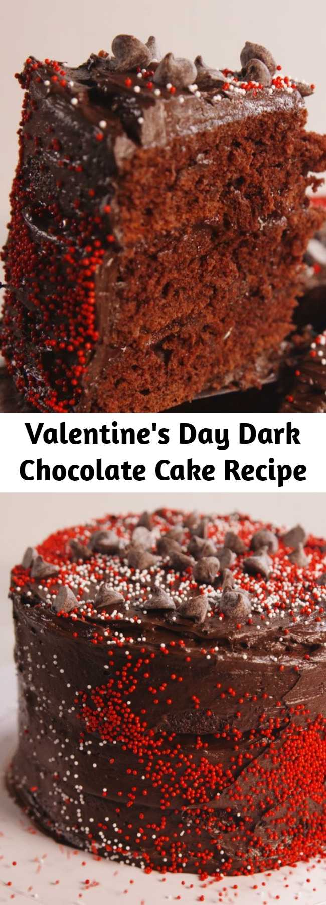 Valentine's Day Dark Chocolate Cake Recipe - Really impress your sweetheart this year.